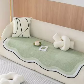 Чехол для дивана для гостиной, однотонный, скандинавский, в форме шенилла, подушка для дивана, всесезонный, универсальный, домашний, противоскользящий чехол для дивана, ткань 70x70cm