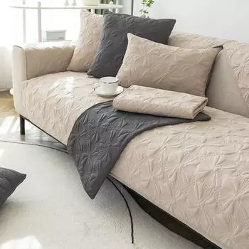 Чехол для дивана для гостиной, утолщенный жаккардовый Нескользящий чехол для подушки, хлопковый бархатный универсальный универсальный чехол для дивана, полотенце на спинку 70x70cm 1pcs