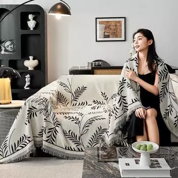 Чехол для дивана Four Seasons из шенилла, универсальный, полотенце Nordic High Sense, устойчивый к царапинам, пылезащитный чехол, универсальный, нескользящий, тканевый чехол для дивана 180*130cm