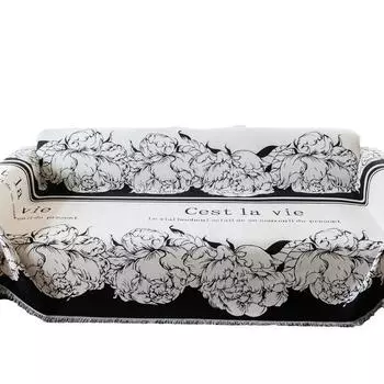 Чехол для дивана Four Seasons New Chenille Подушка Camellia Интегрированный чехол для дивана Чехол для дивана 180*130cm