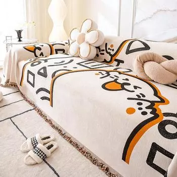 Чехол для дивана Four Seasons Universal Cartoon All-Inclusive Чехол для дивана Чехол для дивана с защитой от царапин Полотенце для дивана 180*130cm