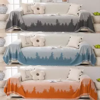Чехол для дивана Four Seasons Universal Chenille Tassel Anti Cat Claw, чехол в скандинавском стиле Ins, полотенце для дивана, комплект полотенец, полный чехол 180*130cm