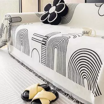 Чехол для дивана Four Seasons Universal Fashion Simple Чехол для подушки дивана Чехол Net Red Sofa Full Cover Towel Высококачественный чехол для дивана 180*130cm