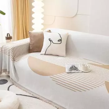 Чехол для дивана Four Seasons, универсальный синель, универсальный чехол для дивана, нескользящая подушка для дивана, пылезащитная ткань, «все включено» 180*130cm