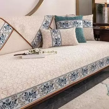 Чехол для дивана Geometry Jacquard Chenille на все времена года, для гостиной, нескользящий чехол для сиденья дивана, чехол для дивана, полотенце для дивана 70X90cm