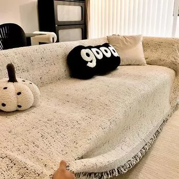 Чехол для дивана из арктической фланели, универсальный для всех сезонов, простой и высококачественный чехол для дивана, чехол для дивана 180*130cm