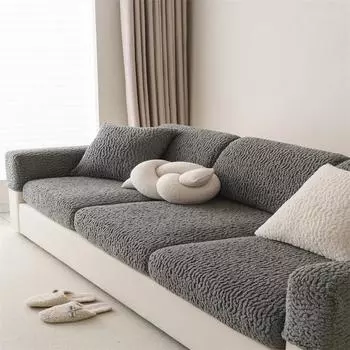 Чехол для дивана из цельного вязанного материала, универсальный чехол для диванной подушки, чехол для дивана на все сезоны, универсальный чехол для дивана Back Cover