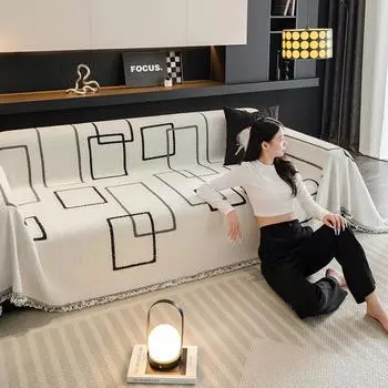 Чехол для дивана из двухстороннего шенилла, всесезонный чехол для дивана, одеяло, полотенце для дивана, чехол для гостиной, чехол от царапин от кошек 180x130