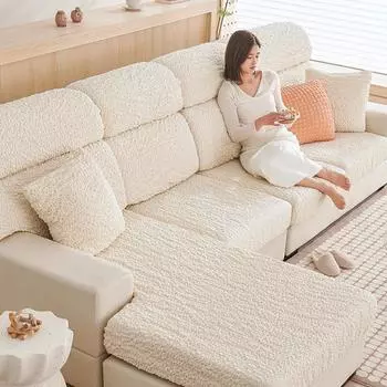 Чехол для дивана из хлопчатобумажного волокна, универсальная подушка для дивана Four Seasons, устойчивая к царапинам, новый универсальный универсальный диван... S