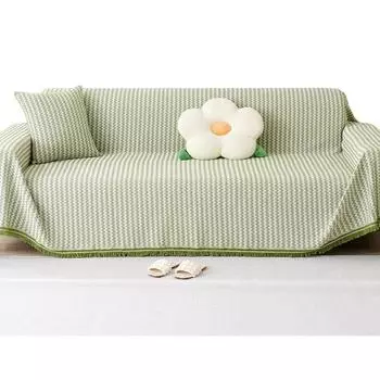 Чехол для дивана из хлопка и льна на все времена года, простой современный пыленепроницаемый чехол для дивана, цельное одеяло для дивана в стиле Ins 180*130cm