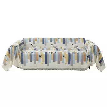 Чехол для дивана из хлопка и льна, новогодний чехол для дивана «все в одном», ветрозащитный чехол для дивана с защитой от кошачьих царапин, одеяло, подушка 180*130cm