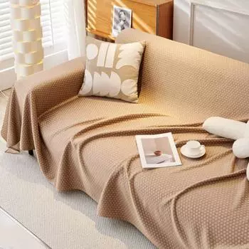 Чехол для дивана из хлопка, защита от пыли и царапин от кошек, ковер, односпальный, полный, всесезонный, современный, роскошный плед 180x130