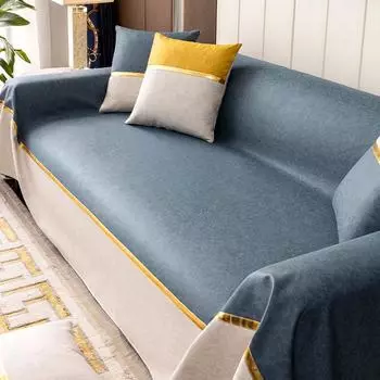 Чехол для дивана из искусственной кожи с защитой от царапин, универсальный износостойкий чехол для дивана Four Seasons, полотенце, простая современная легкая роскошная подушка 180*130cm