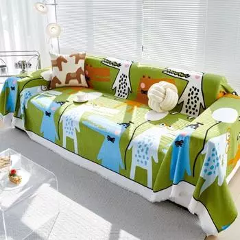 Чехол для дивана из крокодиловой кожи, коврик, пледы для гостиной, парное положение, современное водонепроницаемое одеяло для пикника и кемпинга 180x130