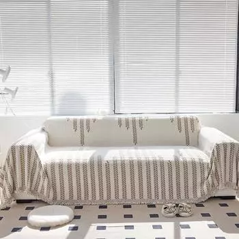 Чехол для дивана из полубархата в скандинавском стиле на все времена года, чехол для дивана в простом стиле Ins, защита от царапин от кошек, высококачественная подушка для дивана 180*130cm