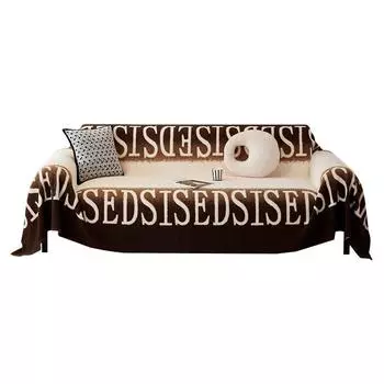 Чехол для дивана из принтованной шерпы, зимнее бархатное полотенце для дивана, новогоднее плюшевое одеяло для дивана, чехол для дивана 180*130cm