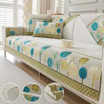 Чехол для дивана из шенилла, чехол для дивана, вышитый чехол из жаккарда, чехлы для диванов для домашних животных, собак и кошек, для гостиной, украшения дома 70x70cm 1pc серый