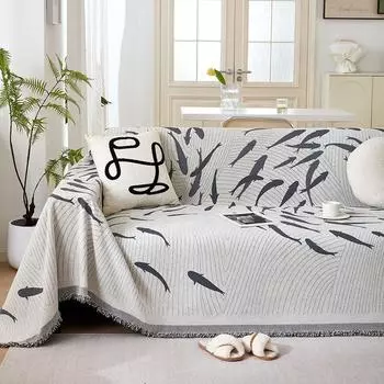 Чехол для дивана из шенилла, чехол из ткани High Sense, чехол для дивана, универсальный, устойчивый к пятнам, чехол для дивана Four Seasons 180*130cm