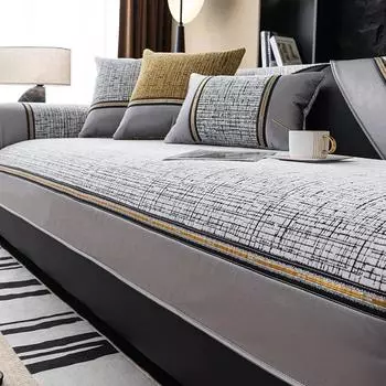 Чехол для дивана из шенилла для гостиной, нескользящий, высококачественный, на ощупь, подушка для дивана, универсальные чехлы для дивана Four Seasons, домашний декор 70x70cm 1pcs