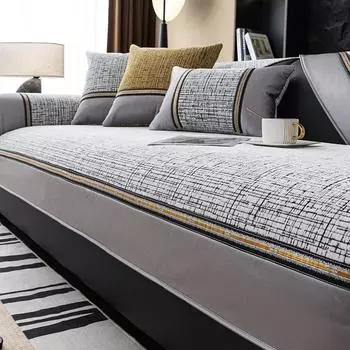 Чехол для дивана из шенилла для гостиной, нескользящий, высококачественный, на ощупь, подушка для дивана, универсальные чехлы для дивана Four Seasons, домашний декор 70x70