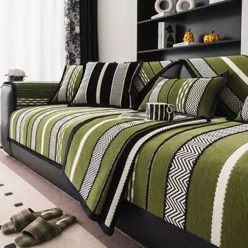 Чехол для дивана из шенилла Four Season Universal, нескользящий чехол для дивана, полотенце для дивана 70x70cm серый