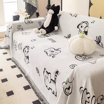 Чехол для дивана из шенилла Four Seasons Universal All-Inclusive, чехол для гостиной, прямой ряд, цельный большой чехол из ткани 180*130cm