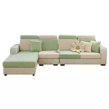 Чехол для дивана из шенилла, износостойкий универсальный чехол для дивана, эластичные чехлы для диванных подушек, противоскользящие чехлы для диванов Г-образной формы, чехол для шезлонга Head S(30-40cm*L60-75cm)