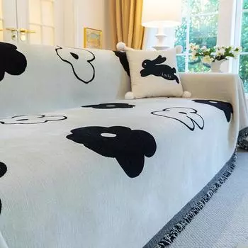 Чехол для дивана из шенилла на осень и зиму, универсальное прямое рядное покрывало, подушка 180*130cm