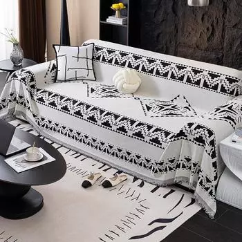 Чехол для дивана из шенилла на все времена года, чехол для дивана с полным покрытием, нескользящий чехол для дивана, двухсторонний 45-45