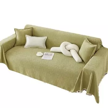 Чехол для дивана из шенилла на все времена года, чехол для дивана в стиле Ins, простой чехол для дивана, однотонная подушка для дивана, одеяло 180*130cm