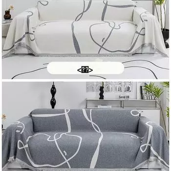 Чехол для дивана из шенилла, нескользящий, цельный: Универсальный, полное покрытие, круглогодичное использование (Модель 2023 г.) 180*130cm for Small Single Sofa