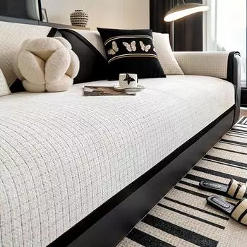 Чехол для дивана из шенилла, нескользящий, универсальный, всесезонный, чехол для дивана, полотенце, защитные коврики для гостиной, подушка для дивана 70X70