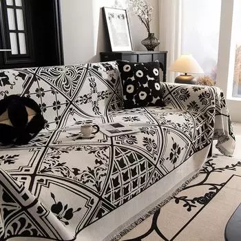 Чехол для дивана из шенилла нового стиля, двухсторонний, полный чехол, противоскользящий, с защитой от кошачьих царапин, универсальный, на все сезоны 180x130cm