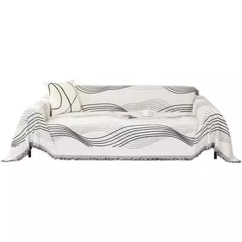 Чехол для дивана из шенилла, новогодний, зимний, утолщенный, простой, кожаный чехол для дивана, осенне-зимняя, теплая подушка для дивана 180*130cm