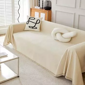 Чехол для дивана из шенилла, полотенце, чехол для диванной подушки, чехол из ткани, двухсторонний, современный, простой, универсальный, на четыре сезона 180*130cm