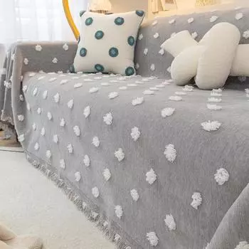 Чехол для дивана из шенилла, полотенце, Four Seasons, универсальная простая ткань, ветрозащитный чехол для дивана, одеяло, подушка 180*130cm