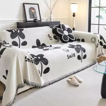 Чехол для дивана из шенилла, полотенце, универсальный кожаный чехол для дивана в скандинавском стиле Four Seasons, универсальный чехол All-Inclusive, нескользящий чехол для дивана 180*130cm