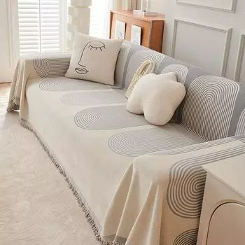 Чехол для дивана из шенилла, полотенце, универсальный универсальный чехол для дивана Four Seasons, простой современный чехол для дивана с защитой от царапин 180*130CM