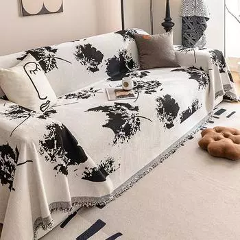 Чехол для дивана из шенилла с противоскользящим покрытием, высококачественная ткань для чехла для дивана в стиле ретро, универсальный пыленепроницаемый чехол для дивана на все времена года 180*130cm