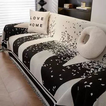 Чехол для дивана из шенилла с рисунком «Четыре сезона» универсальный нескользящий чехол для дивана 180-130cm