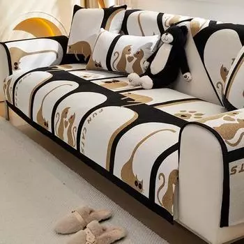 Чехол для дивана из шенилла с рисунком, полотенце, новый универсальный чехол для дивана Four Seasons, чехол для подушки 70x70cm