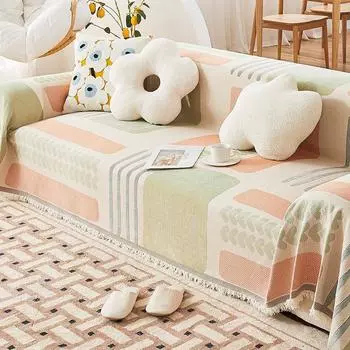 Чехол для дивана из шенилла с защитой от царапин от кошек, универсальный для всех сезонов, новое полотенце для дивана, все включено, универсальный, можно стирать в стиральной машине 180*130cm