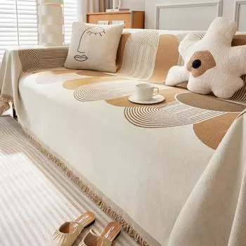 Чехол для дивана из шенилла с защитой от царапин, высококачественный чехол для дивана Nordic, универсальный чехол, универсальный, нескользящий, на все времена 180*90cm