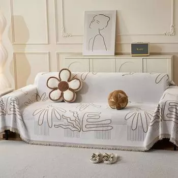 Чехол для дивана из шенилла, ткань для диванной подушки, универсальный чехол Four Seasons High Sense Full Covered Universal, покрывало, одеяло 180*130cm