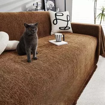 Чехол для дивана из шенилла, ткань для диванной подушки, универсальный чехол Four Seasons High Sense Full Covered Universal, покрывало, одеяло 70*70cm