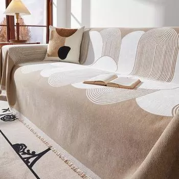 Чехол для дивана из шенилла, универсальный чехол, высококачественный универсальный чехол для дивана Four Seasons, чехол с покрытием, нескользящий, устойчивый к пятнам, полотенце для дивана 180*130cm