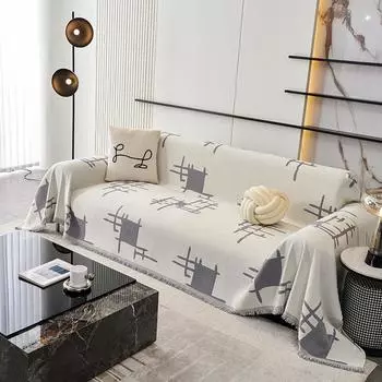 Чехол для дивана из шенилла, устойчивый к царапинам, для кошек и собак, на все сезоны, универсальное полотенце для дивана для гостиной, дома, отеля 180x130cm