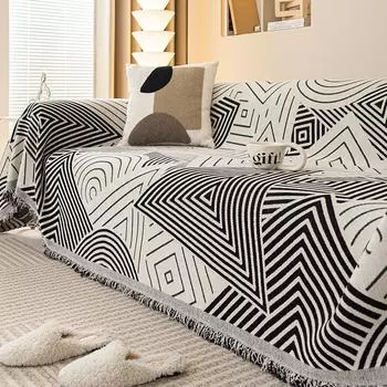 Чехол для дивана из шенилла в скандинавском стиле, полный чехол, всесезонный, универсальный, высококачественный, устойчивый к царапинам кошачий диван, ткань 180x130cm