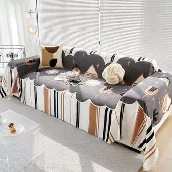 Чехол для дивана из шенилла в скандинавском стиле, коврик, плед, гостиная, пара, позиция, современный, водонепроницаемый, для кемпинга, пикника, одеяло, чехол 180x130