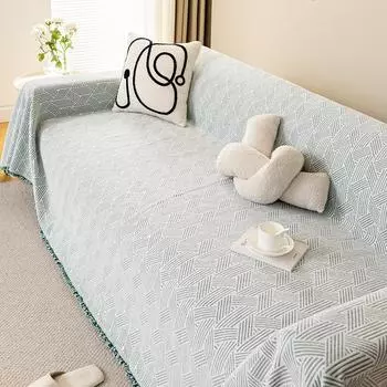 Чехол для дивана из шенилла в стиле INS, высококачественный нескользящий чехол для дивана, универсальный чехол на все времена года, универсальный пылезащитный чехол 180*130cm